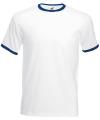 SS40M Ringer T-Shirt White / Navy colour image